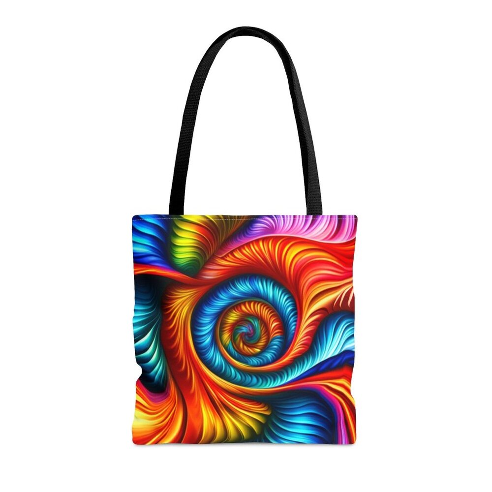 Turning Point Tye Dye Swirls and Ripples Tote Bag AI Medium 100% Polyester #9